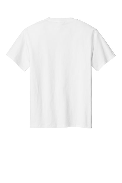 Port & Company Essential Tee - White - flat back
