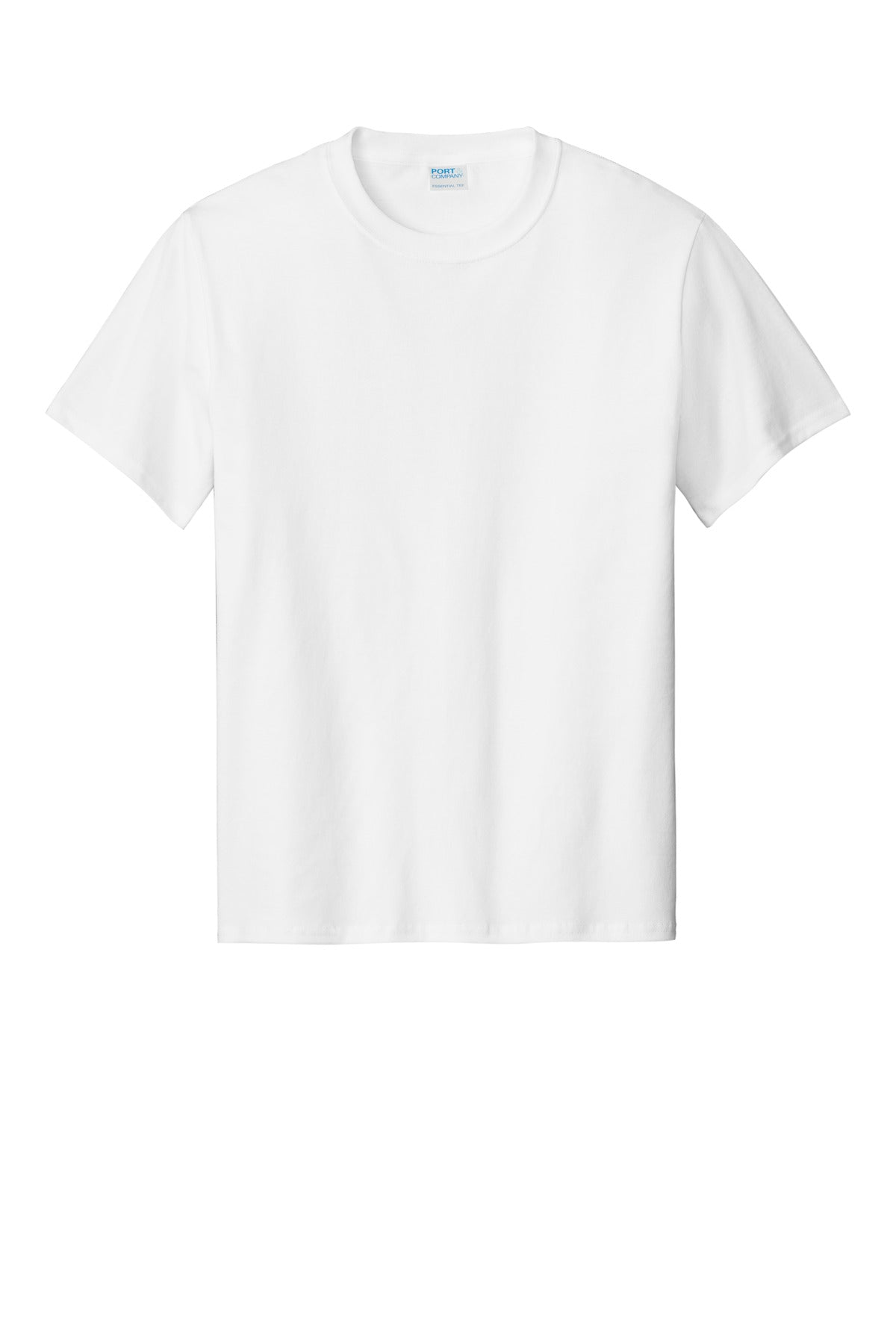 Port & Company Essential Tee - White - flat front