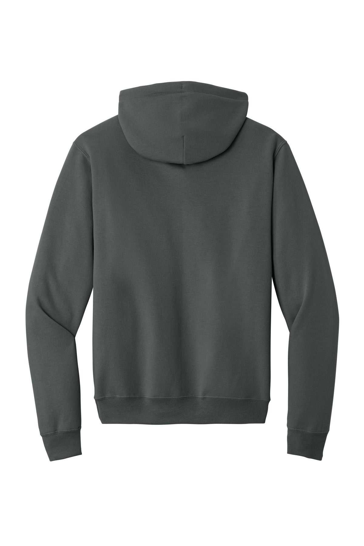 Port & Company Core Fleece Pullover Hooded Sweatshirt - Charcoal - flat back