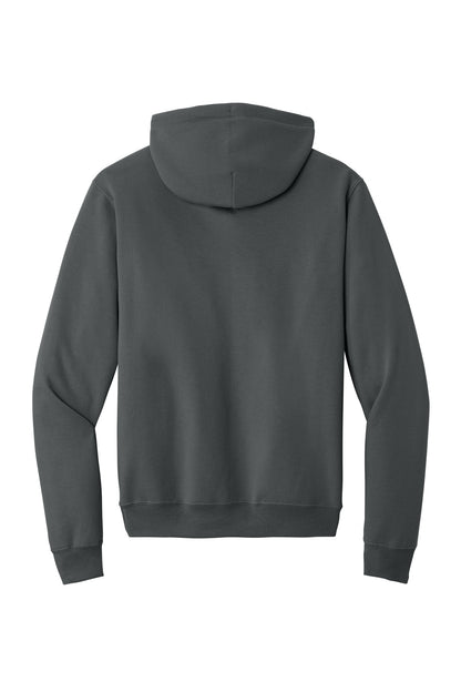 Port & Company Core Fleece Pullover Hooded Sweatshirt - Charcoal - flat back