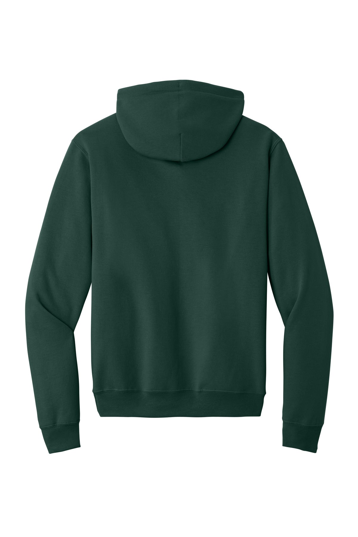 Port & Company Core Fleece Pullover Hooded Sweatshirt - Dark Green - flat back
