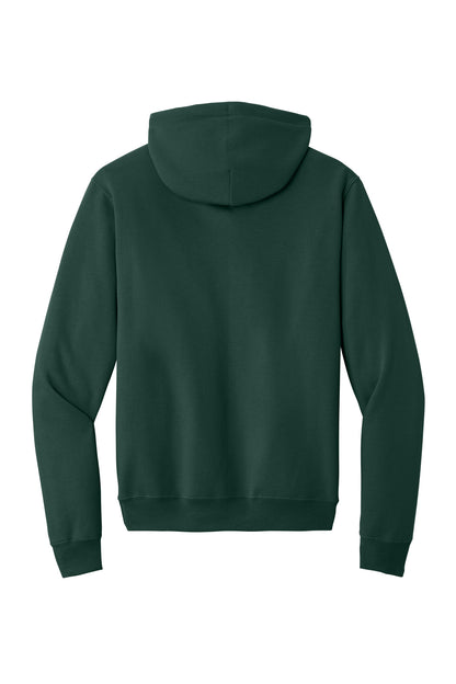 Port & Company Core Fleece Pullover Hooded Sweatshirt - Dark Green - flat back