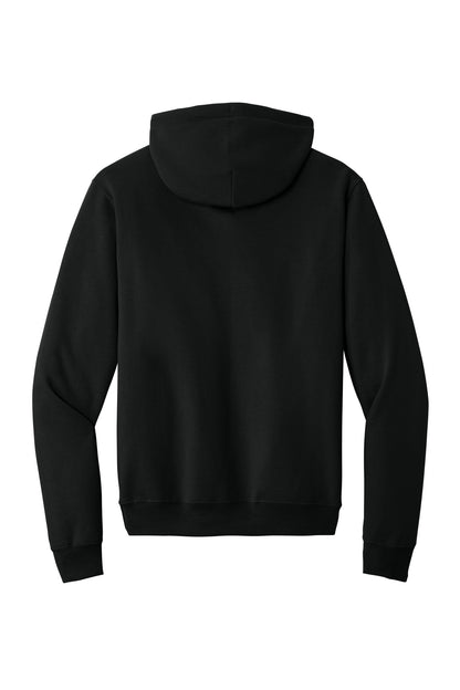 Port & Company Core Fleece Pullover Hooded Sweatshirt - Jet Black - flat back