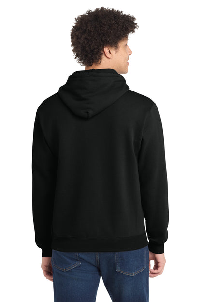 Port & Company Core Fleece Pullover Hooded Sweatshirt - Jet Black - back