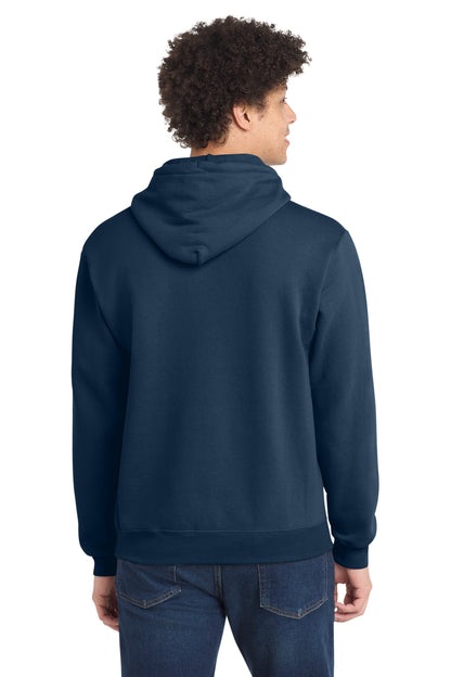Port & Company Core Fleece Pullover Hooded Sweatshirt - Navy - back