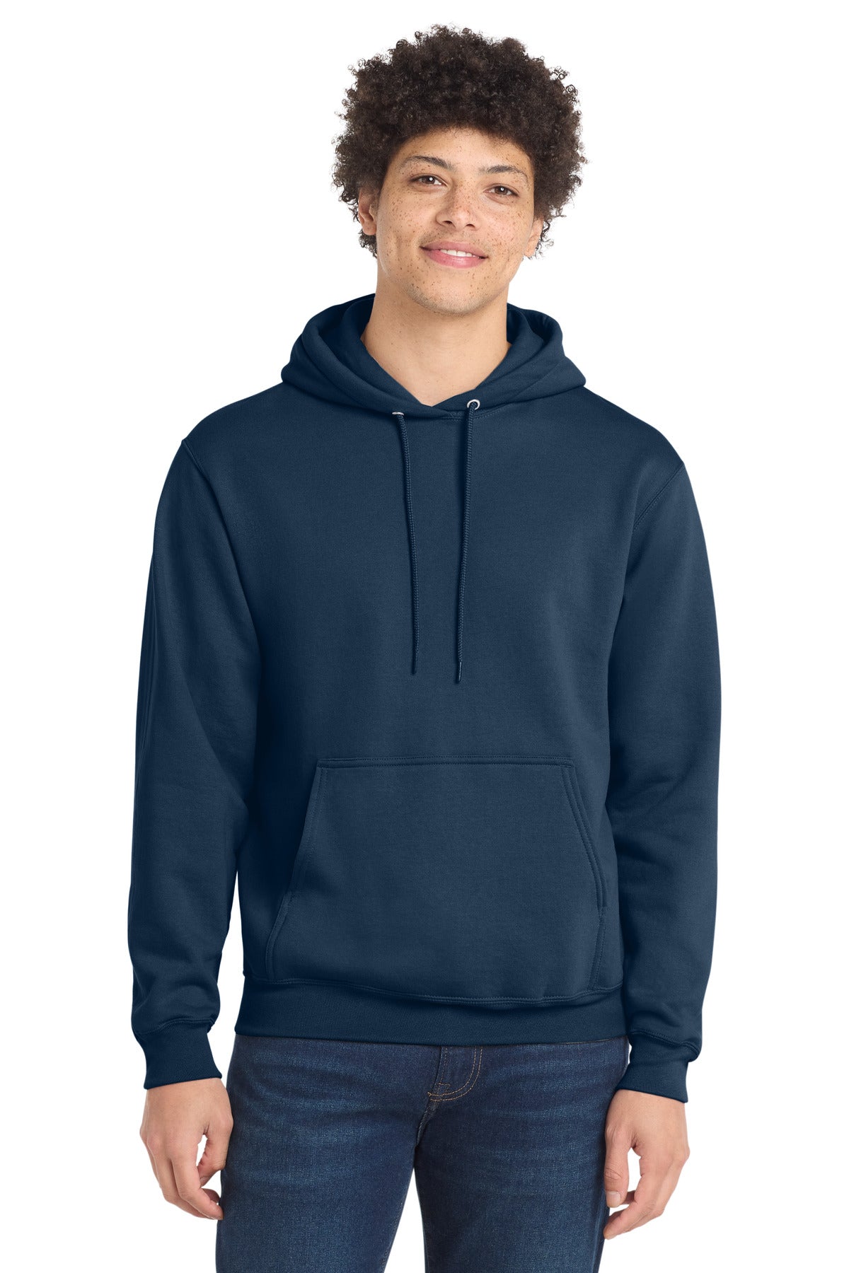 Port & Company Core Fleece Pullover Hooded Sweatshirt - Navy - front