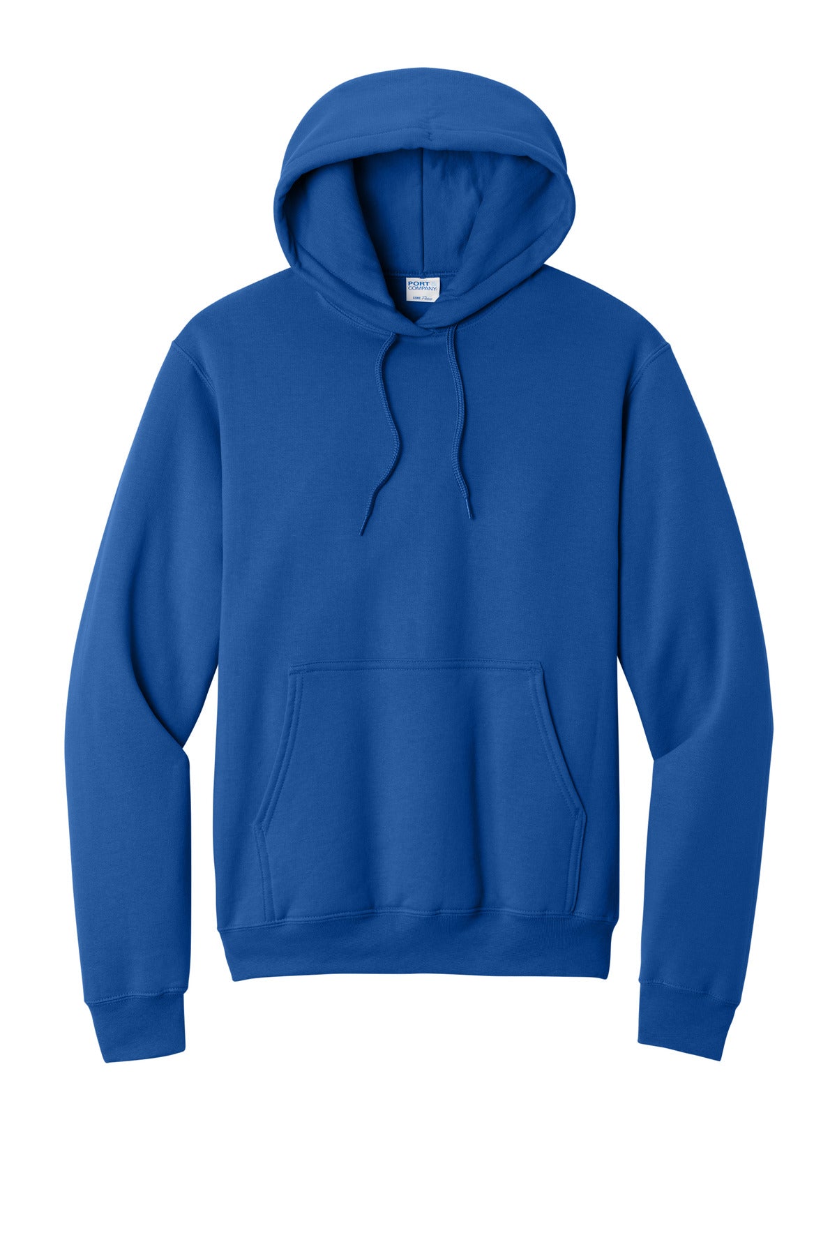 Port & Company Core Fleece Pullover Hooded Sweatshirt - Royal - flat front