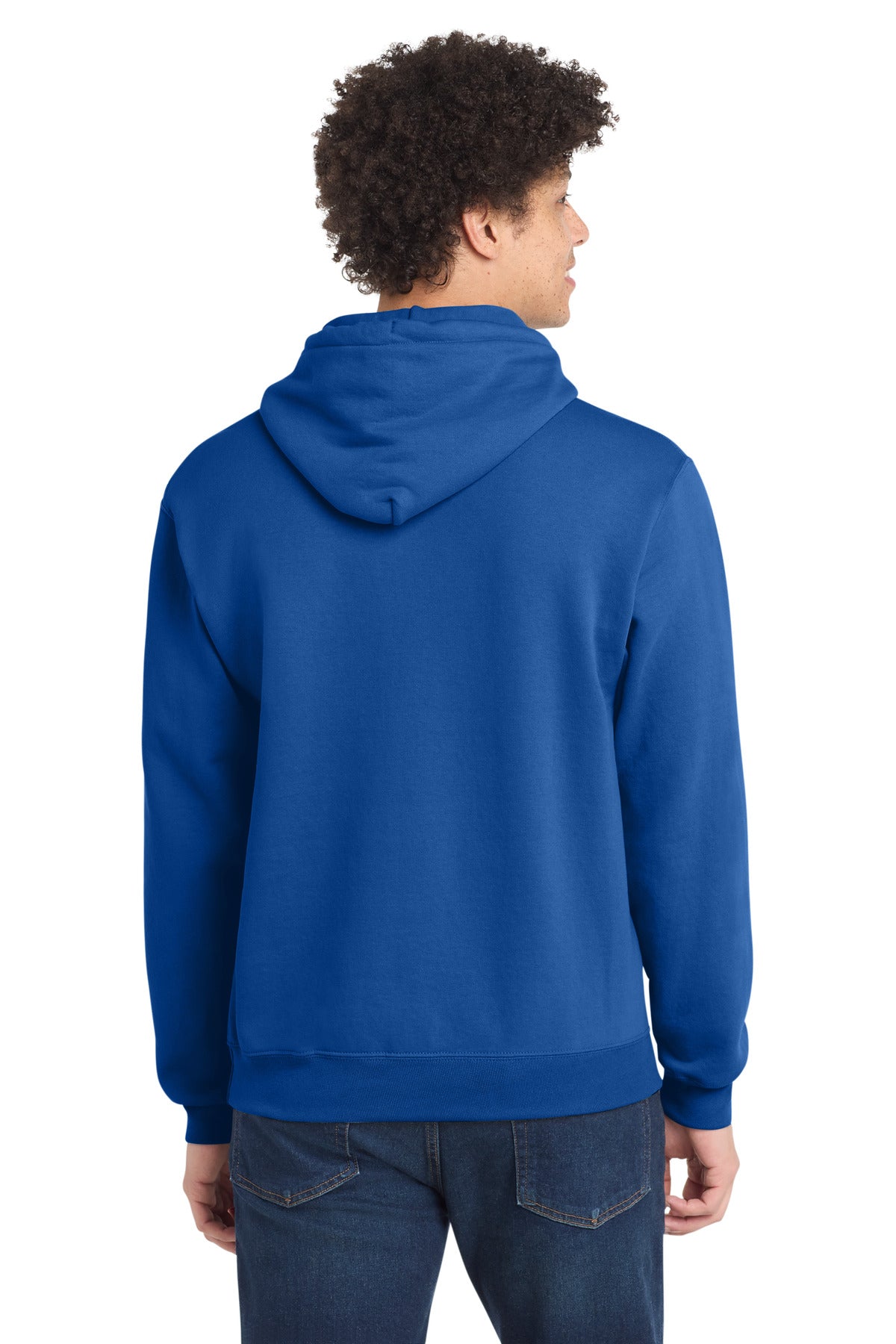Port & Company Core Fleece Pullover Hooded Sweatshirt - Royal - back