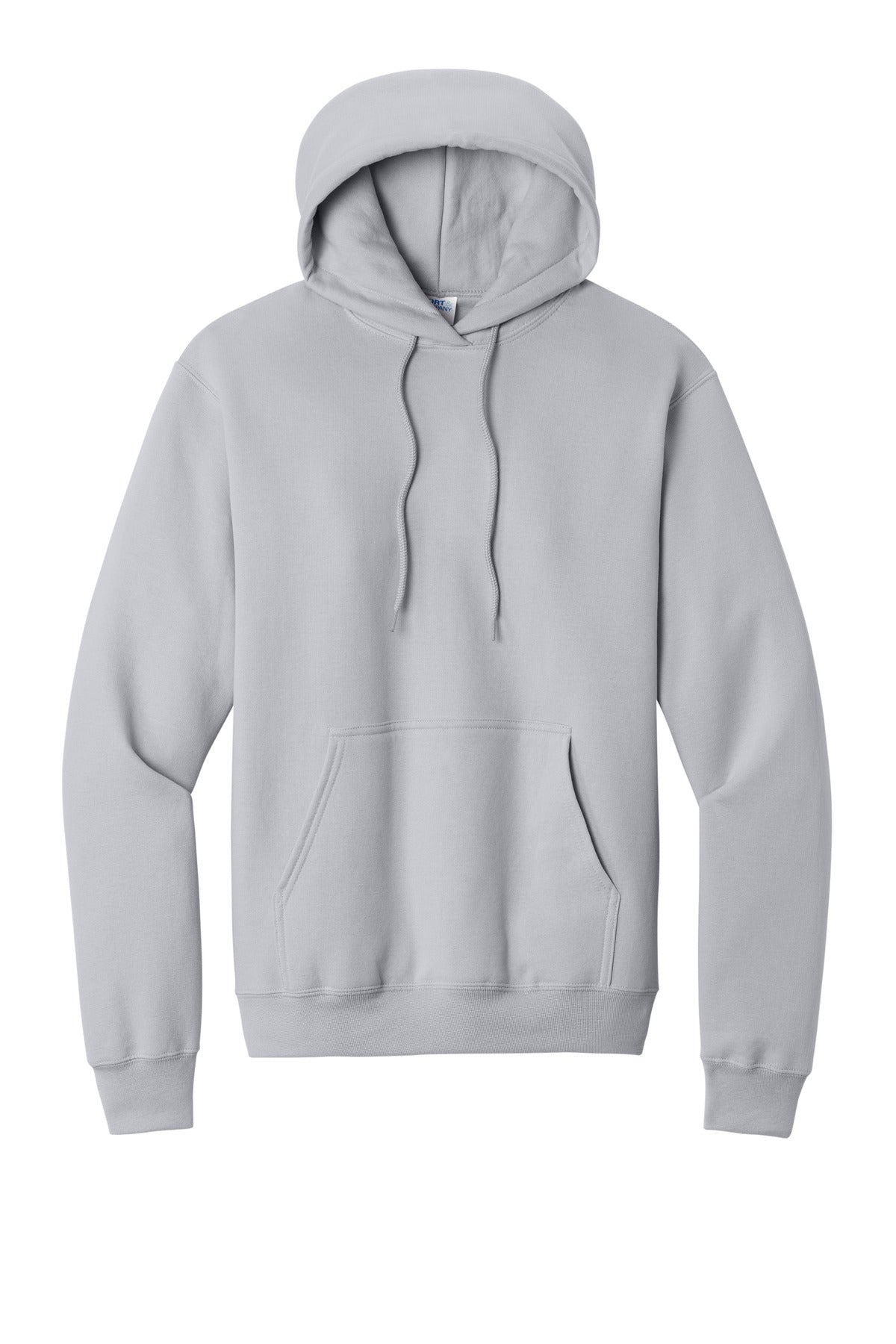 Port & Company Core Fleece Pullover Hooded Sweatshirt - Silver - flat front