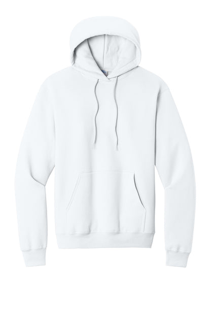 Port & Company Core Fleece Pullover Hooded Sweatshirt - White - flat front