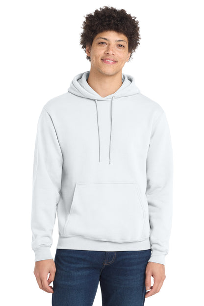 Port & Company Core Fleece Pullover Hooded Sweatshirt - White - front