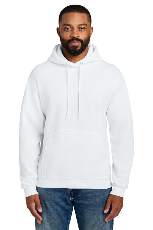 Port & Company Essential Fleece Pullover Hooded Sweatshirt - White - front