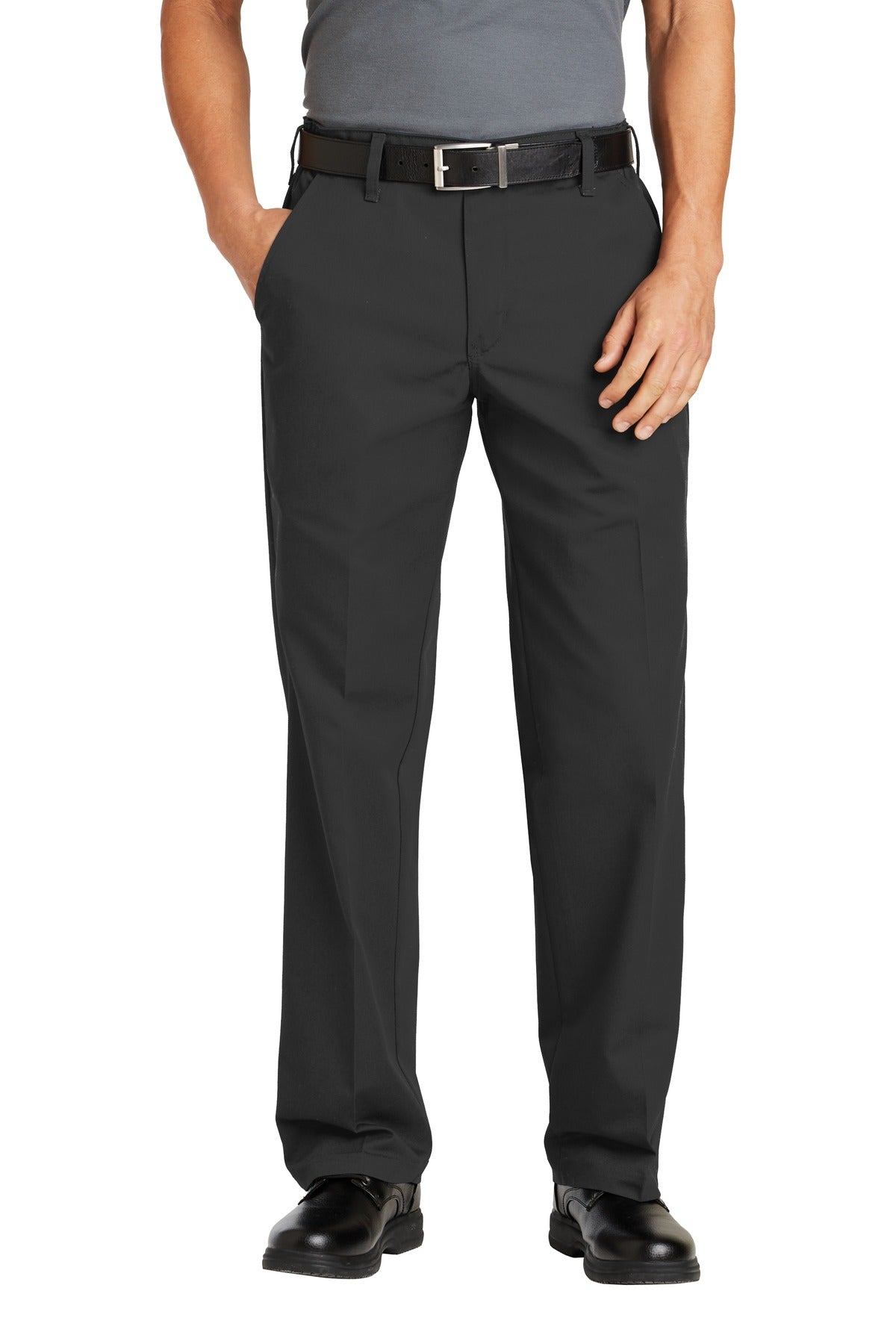 Red Kap Elastic Insert Pant - Charcoal - front