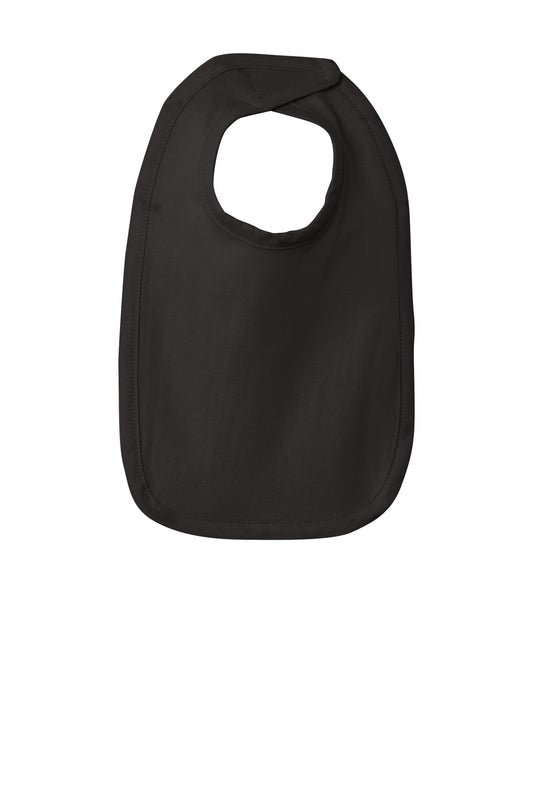 Rabbit Skins Infant Premium Jersey Bib - Black - front
