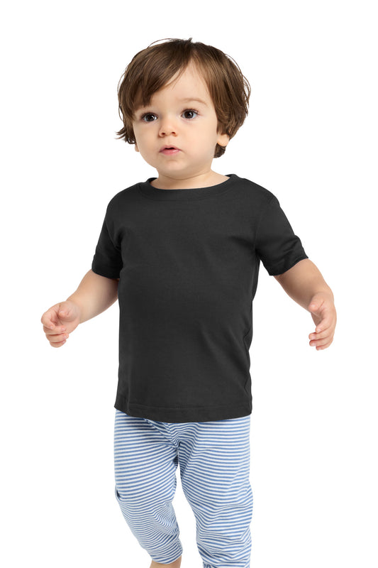 Rabbit Skins Infant Fine Jersey Tee - Black - front