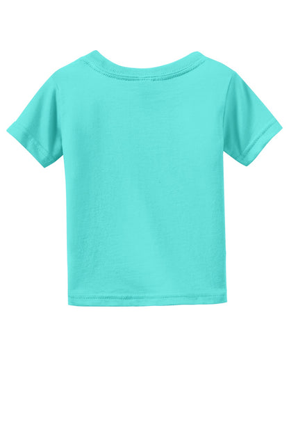 Rabbit Skins Infant Fine Jersey Tee - Caribbean - flat back