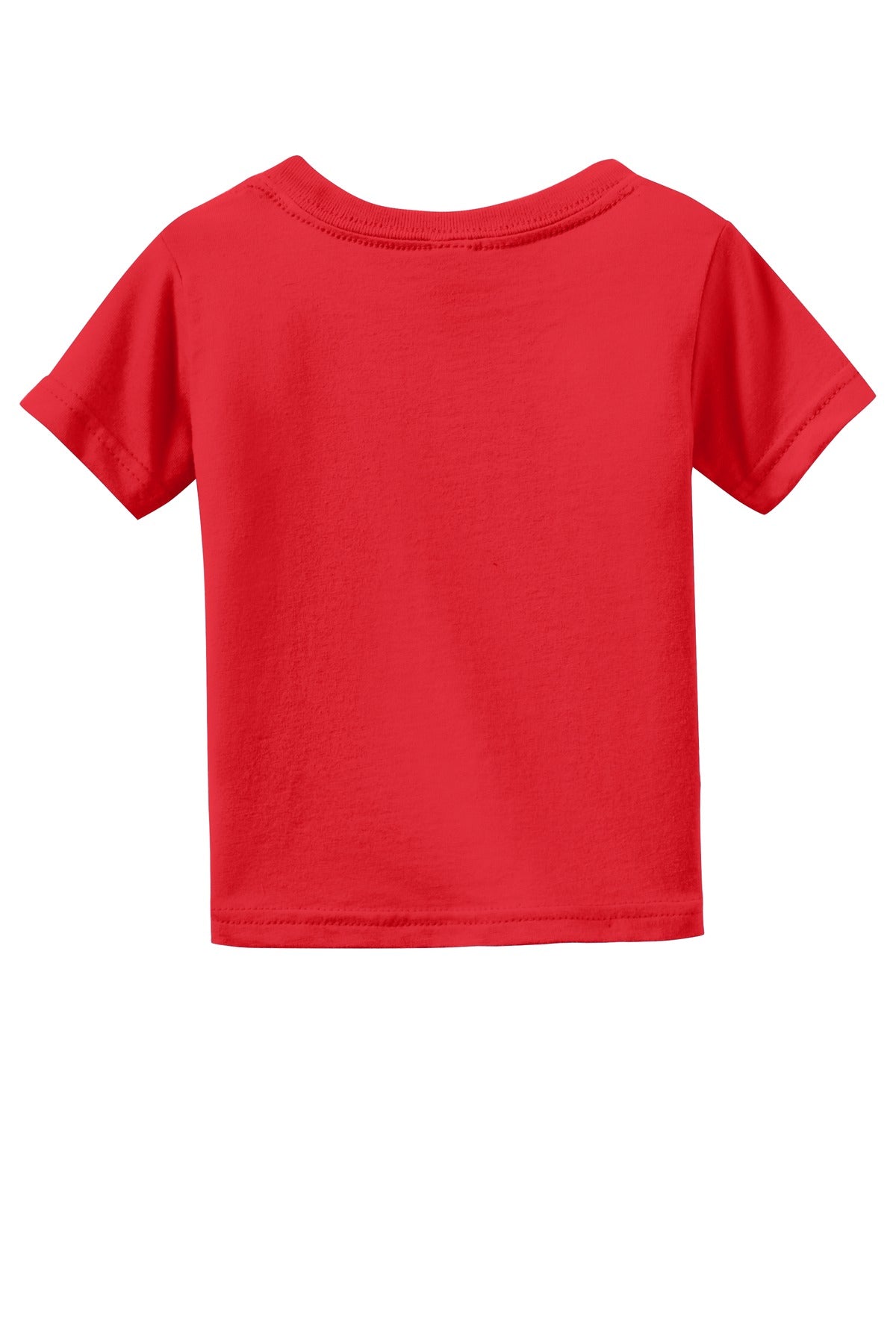Rabbit Skins Infant Fine Jersey Tee - Red - flat back