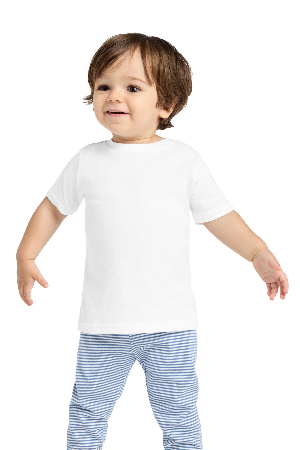 Rabbit Skins Infant Fine Jersey Tee - White - front