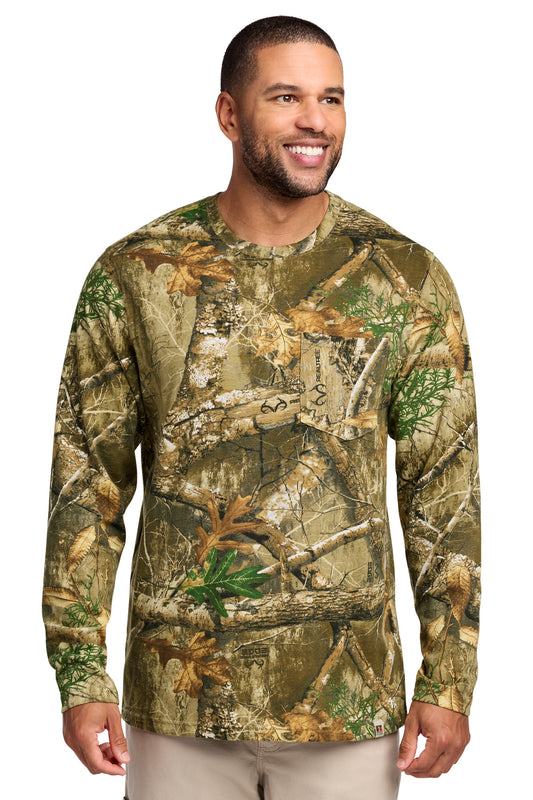 Russell Outdoors Realtree Long Sleeve Pocket Tee - Realtree Edge - front