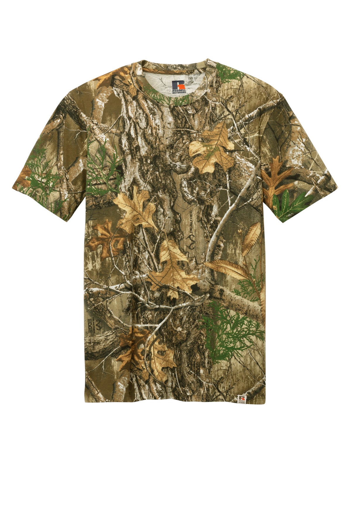 Russell Outdoors Realtree Tee - Realtree Edge - flat front