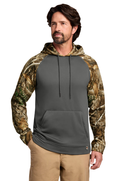 Russell Outdoors Realtree Performance Colorblock Pullover Hoodie - Magnet/ Realtree Edge - front