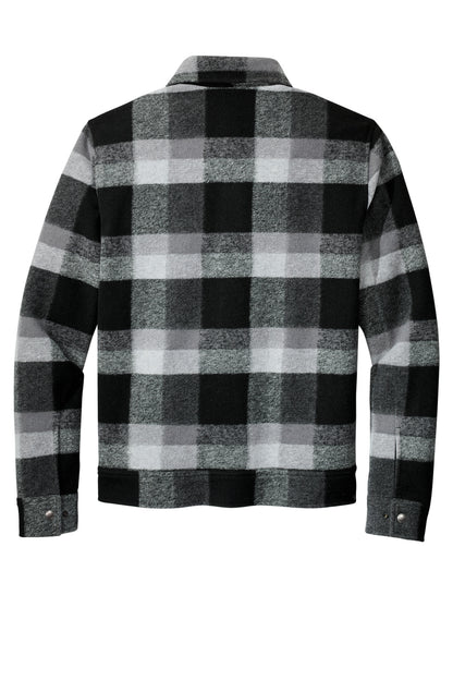 Russell Outdoors Basin Jacket - Deep Black Plaid - flat back