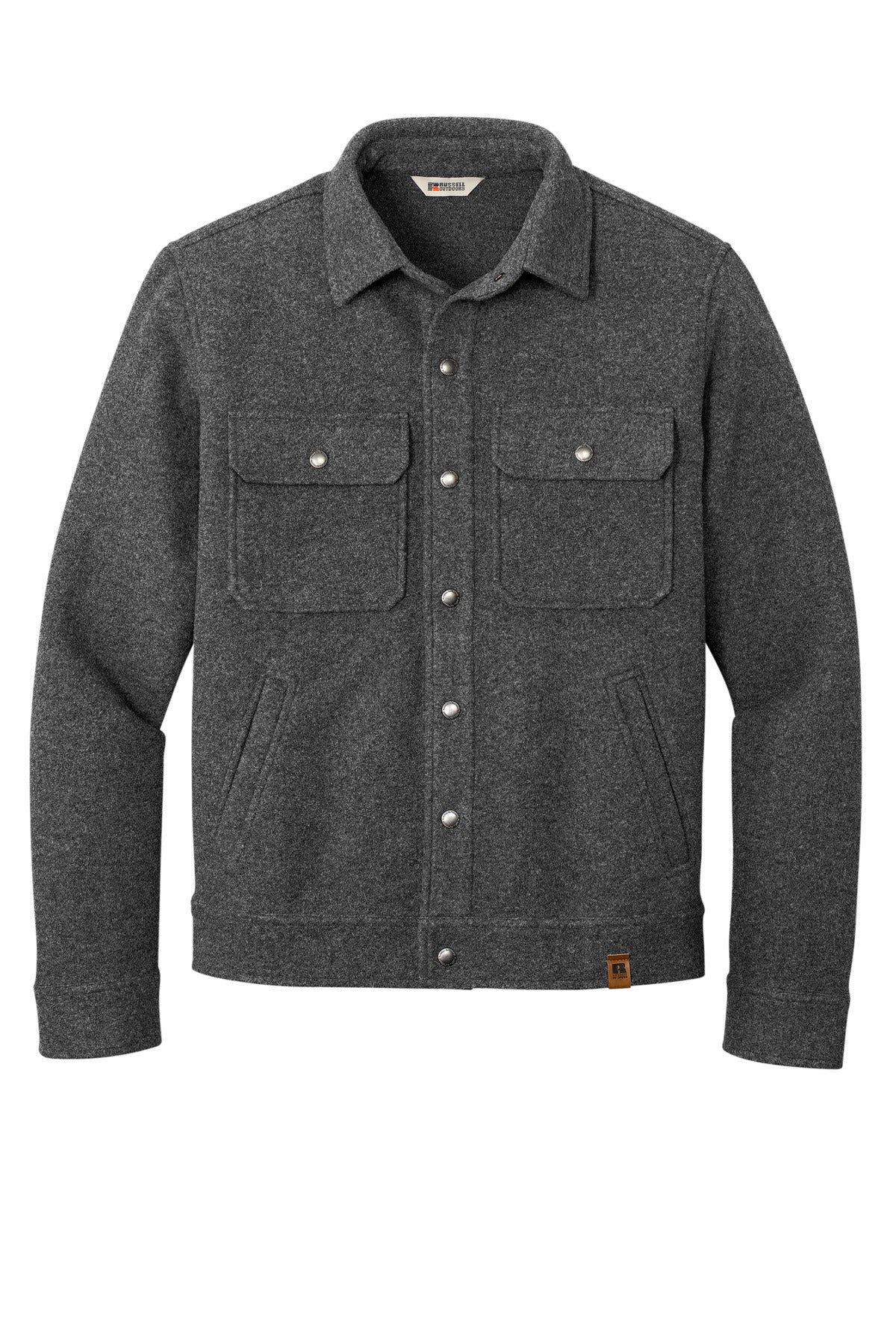 Russell Outdoors Basin Jacket - Graphite Heather - flat front
