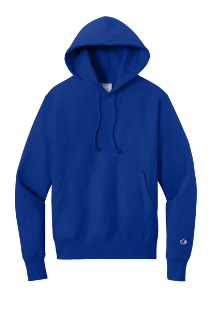 Champion Reverse Weave Hooded Sweatshirt - Athletic Royal - flat front