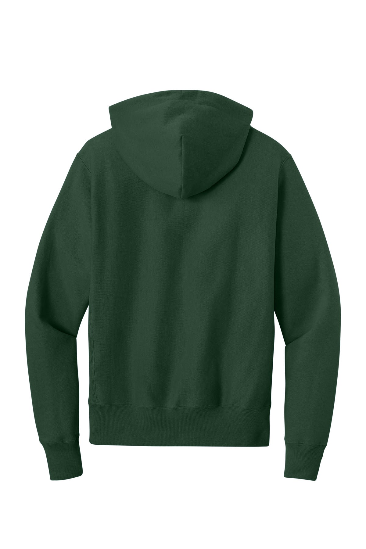 Champion Reverse Weave Hooded Sweatshirt - Dark Green - flat back