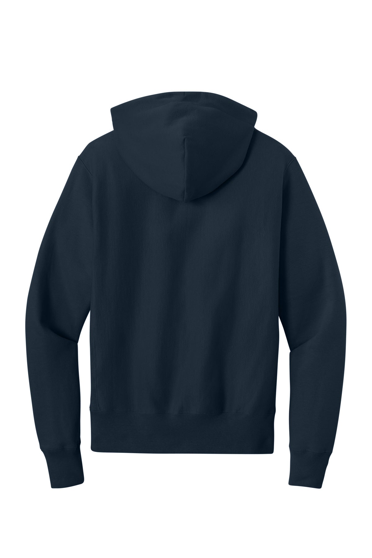 Champion Reverse Weave Hooded Sweatshirt - Navy - flat back