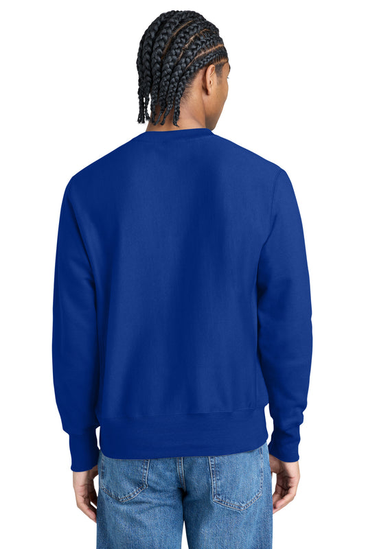 Champion Reverse Weave Crewneck Sweatshirt - Athletic Royal - back