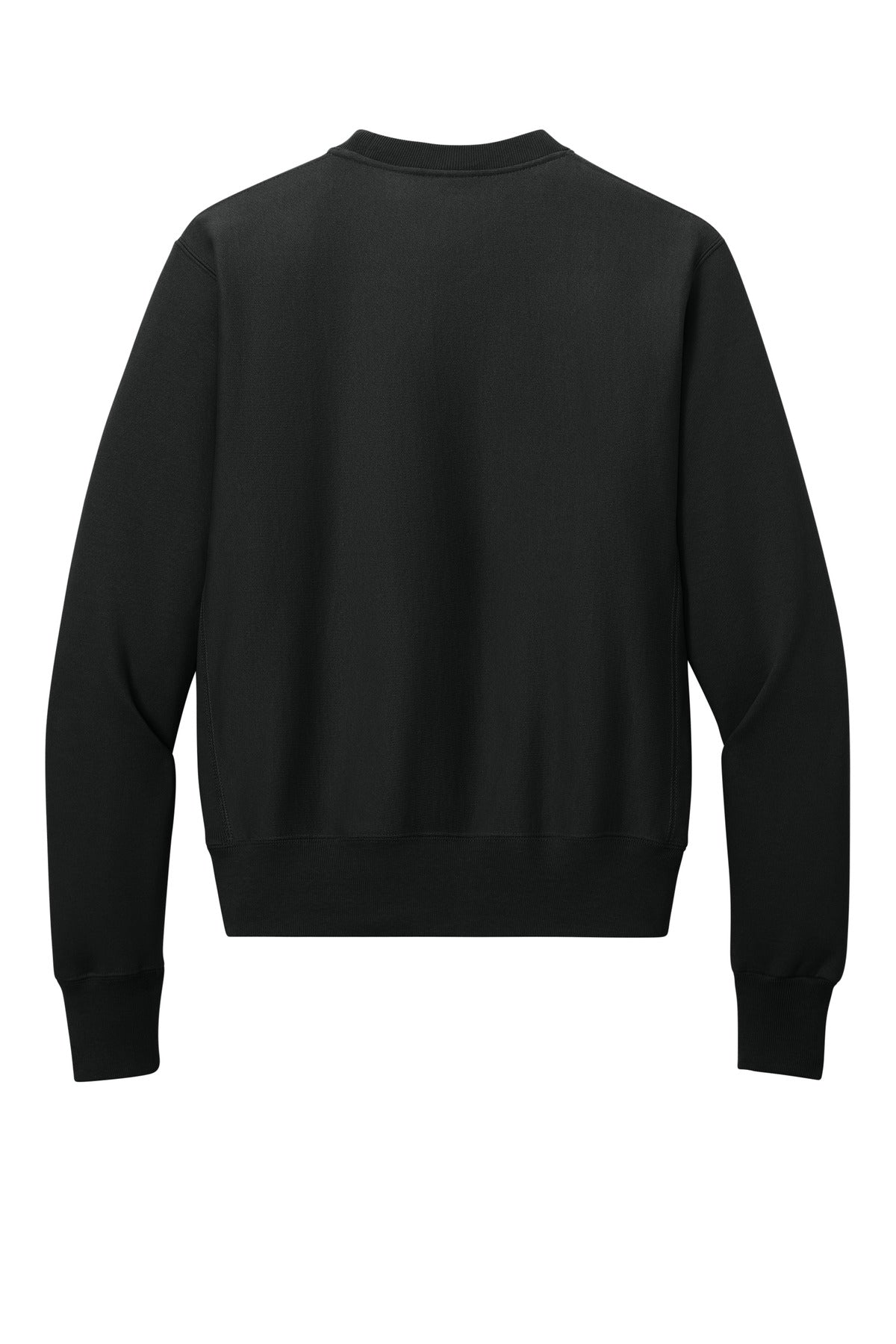 Champion Reverse Weave Crewneck Sweatshirt - Black - flat back