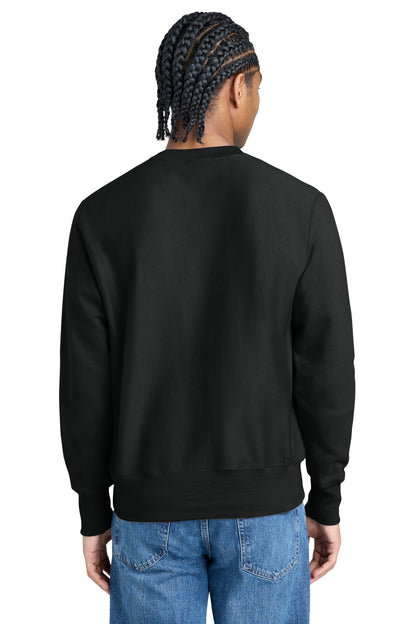 Champion Reverse Weave Crewneck Sweatshirt - Black - back