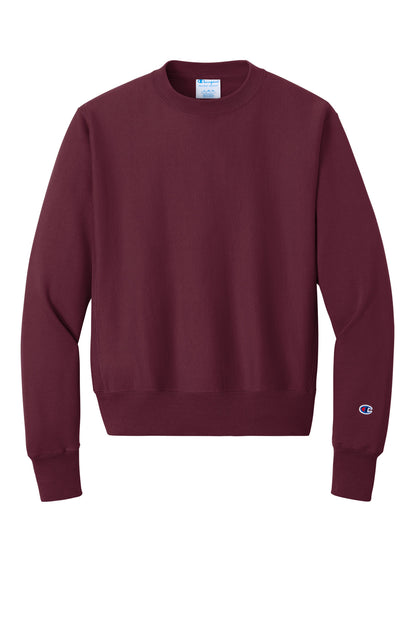 Champion Reverse Weave Crewneck Sweatshirt - Cardinal - flat front