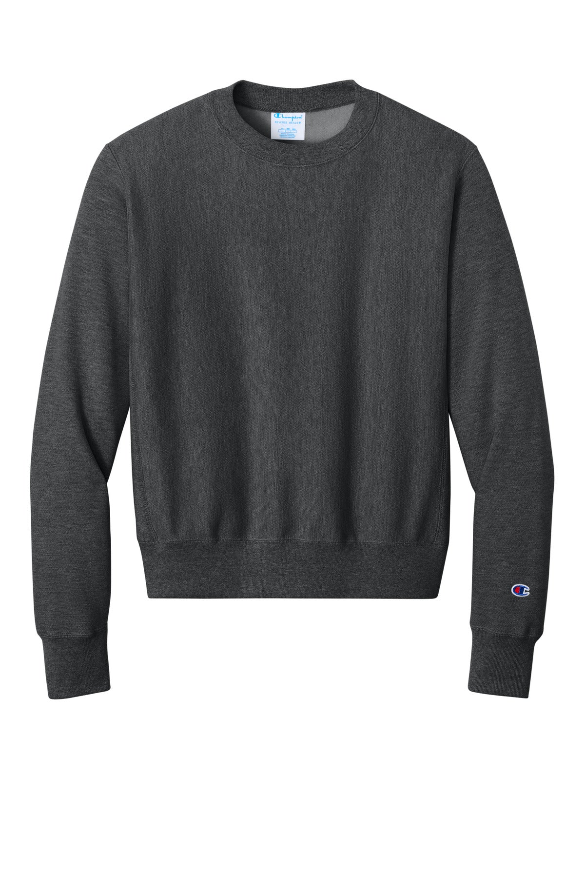 Champion Reverse Weave Crewneck Sweatshirt - Charcoal Heather - flat front