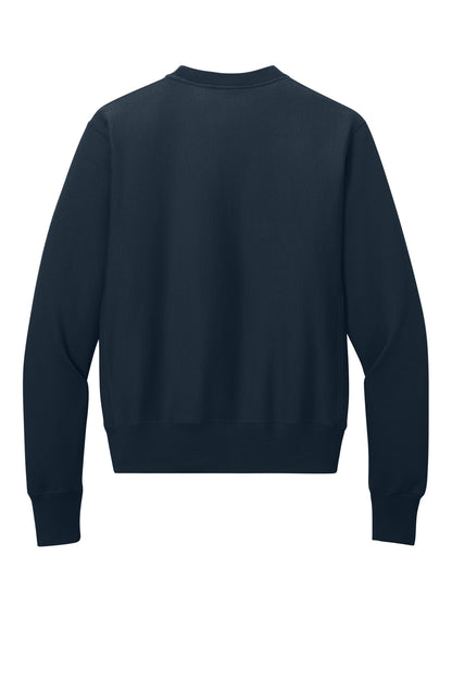 Champion Reverse Weave Crewneck Sweatshirt - Navy - flat back