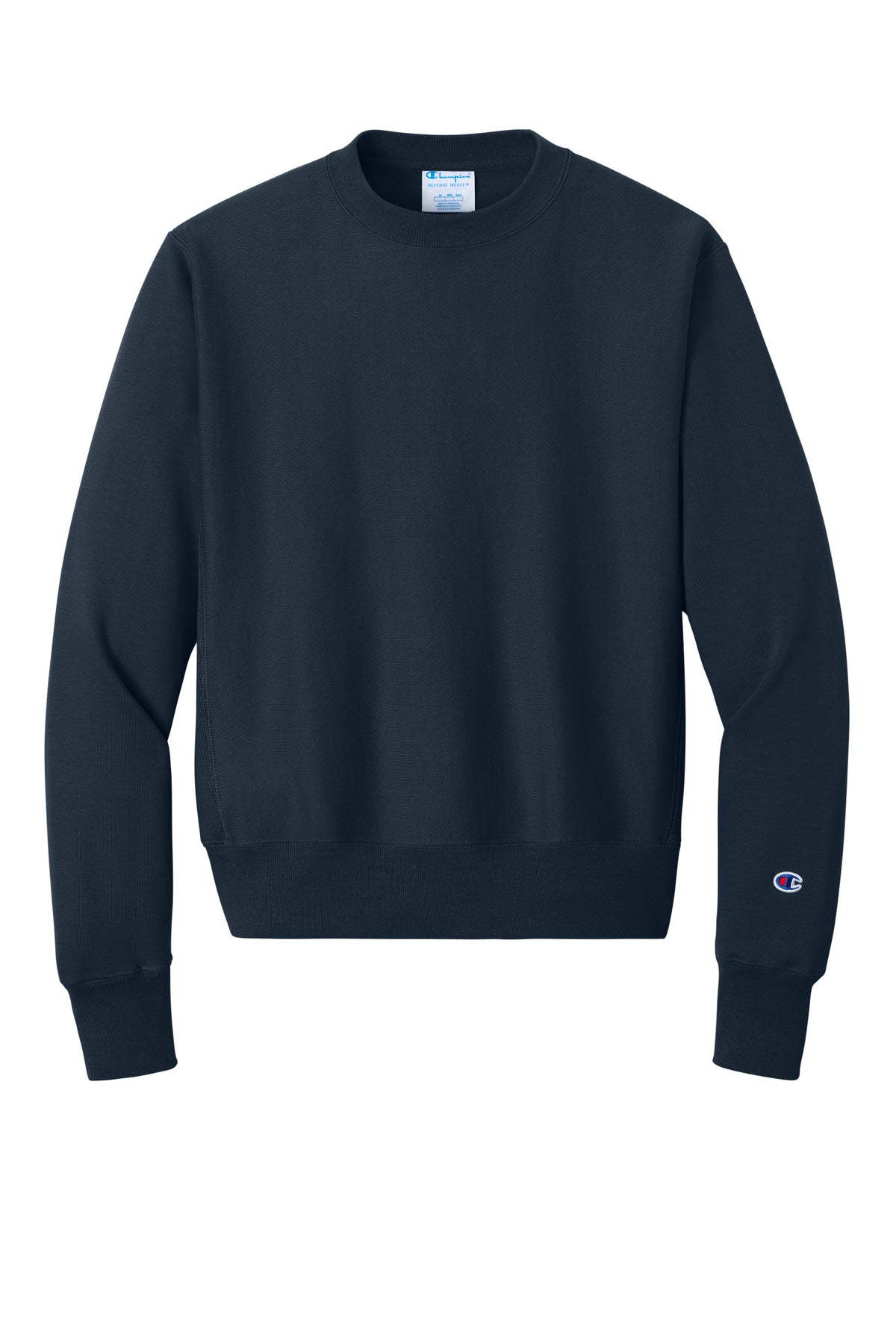 Champion Reverse Weave Crewneck Sweatshirt - Navy - flat front