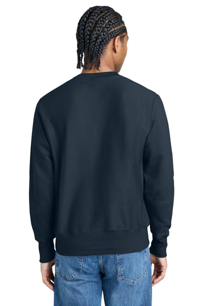 Champion Reverse Weave Crewneck Sweatshirt - Navy - back