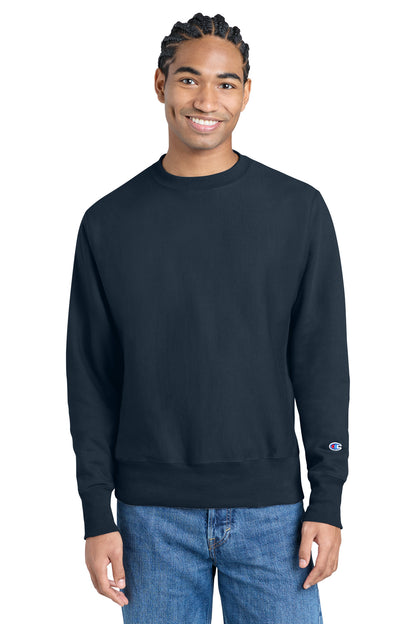 Champion Reverse Weave Crewneck Sweatshirt - Navy - front