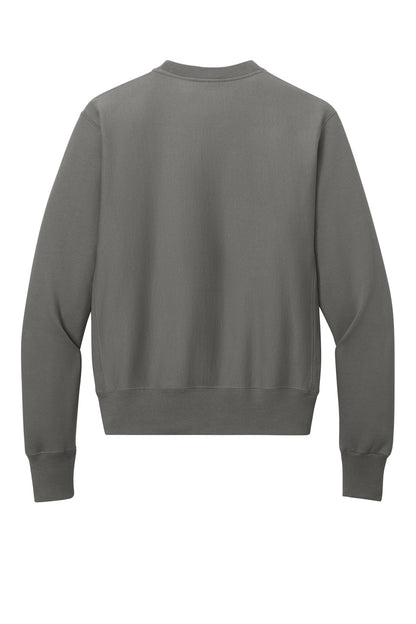 Champion Reverse Weave Crewneck Sweatshirt - Stone Gray - flat back