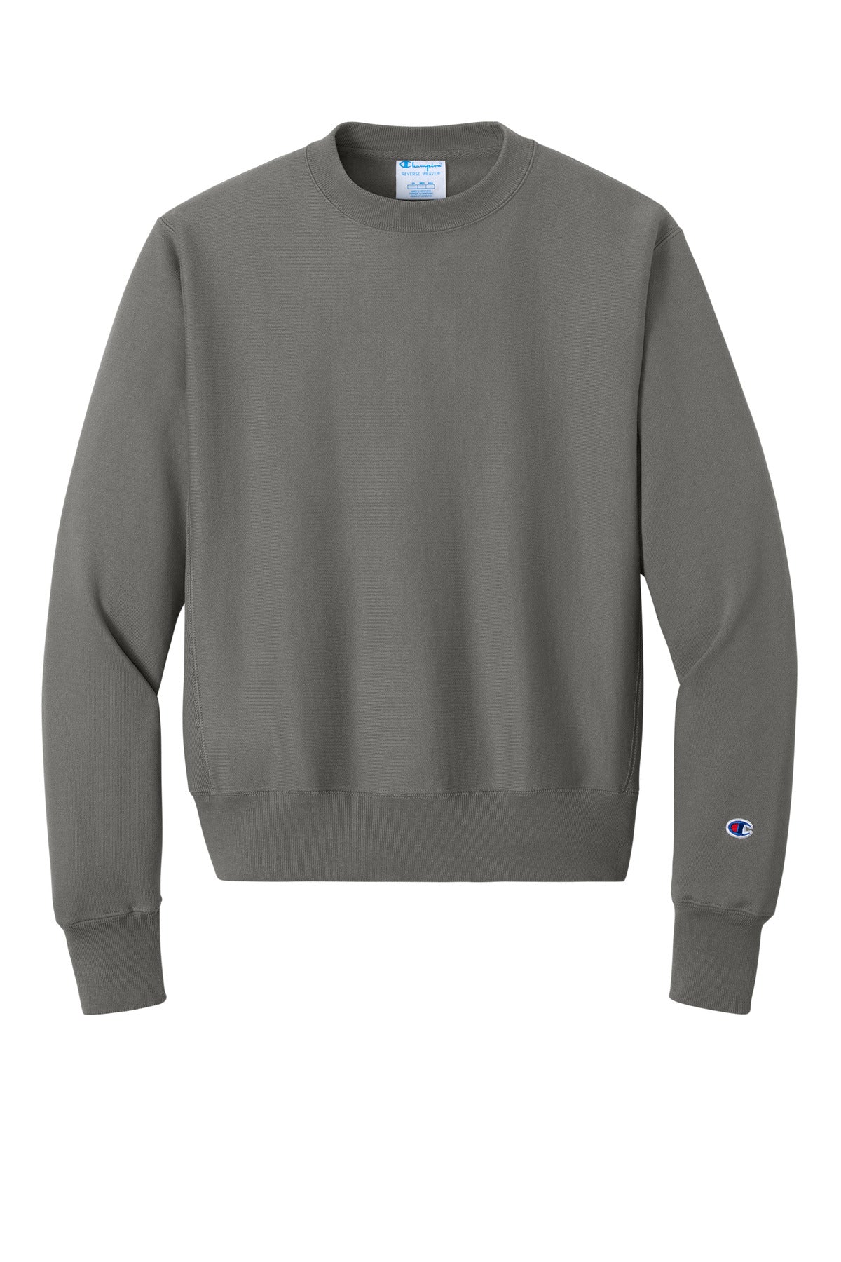 Champion Reverse Weave Crewneck Sweatshirt - Stone Gray - flat front