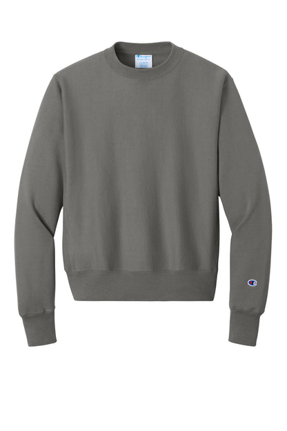 Champion Reverse Weave Crewneck Sweatshirt - Stone Gray - flat front