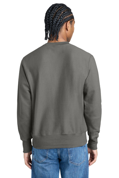 Champion Reverse Weave Crewneck Sweatshirt - Stone Gray - back