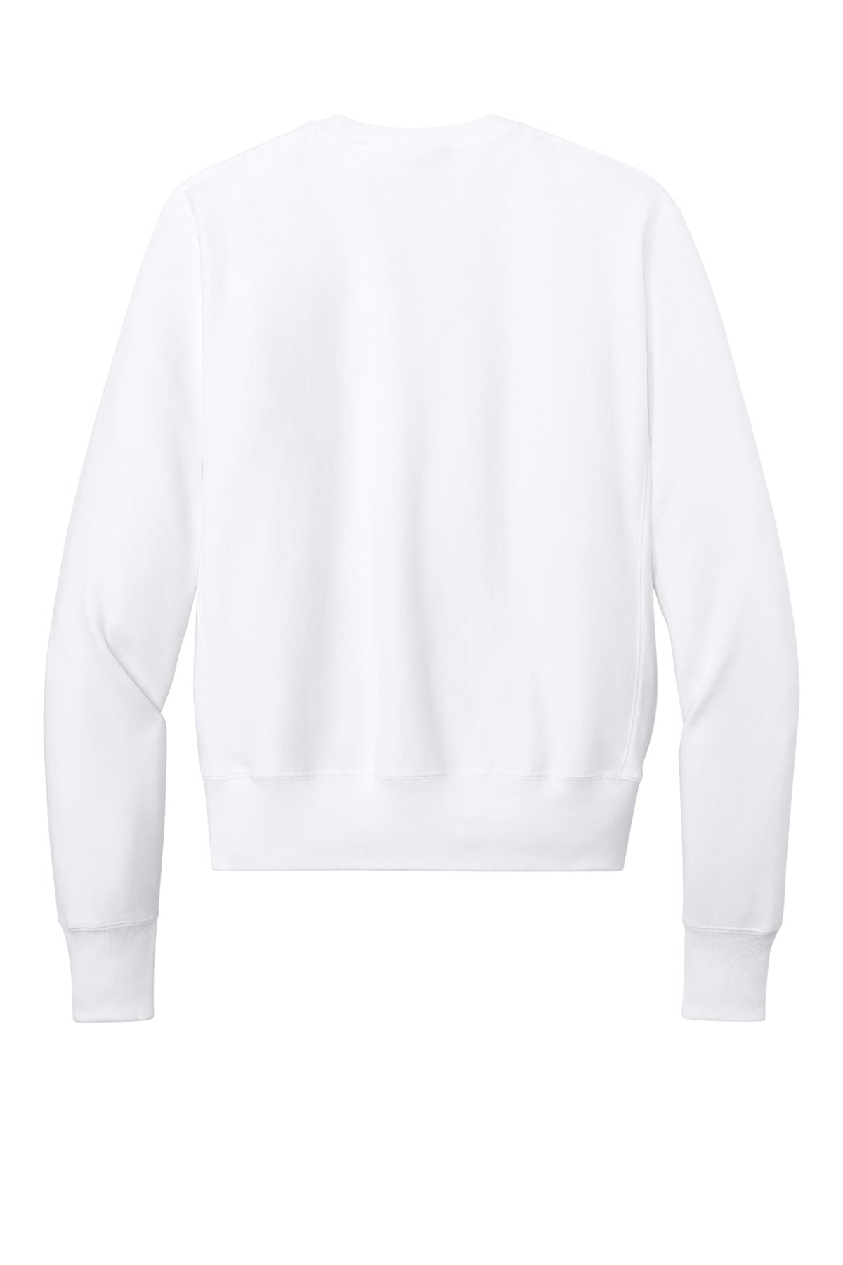 Champion Reverse Weave Crewneck Sweatshirt - White - flat back