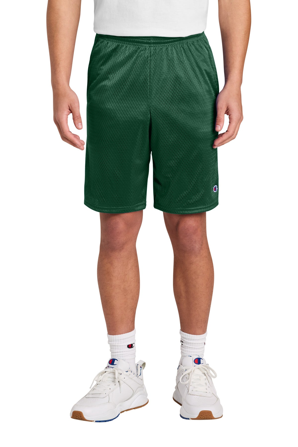 Champion Mesh Short with Pockets - Athletic Dark Green - front