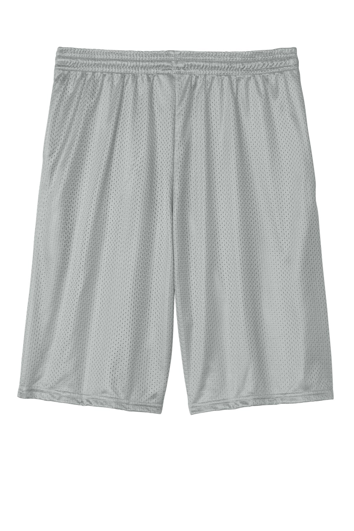 Champion Mesh Short with Pockets - Athletic Grey - flat back