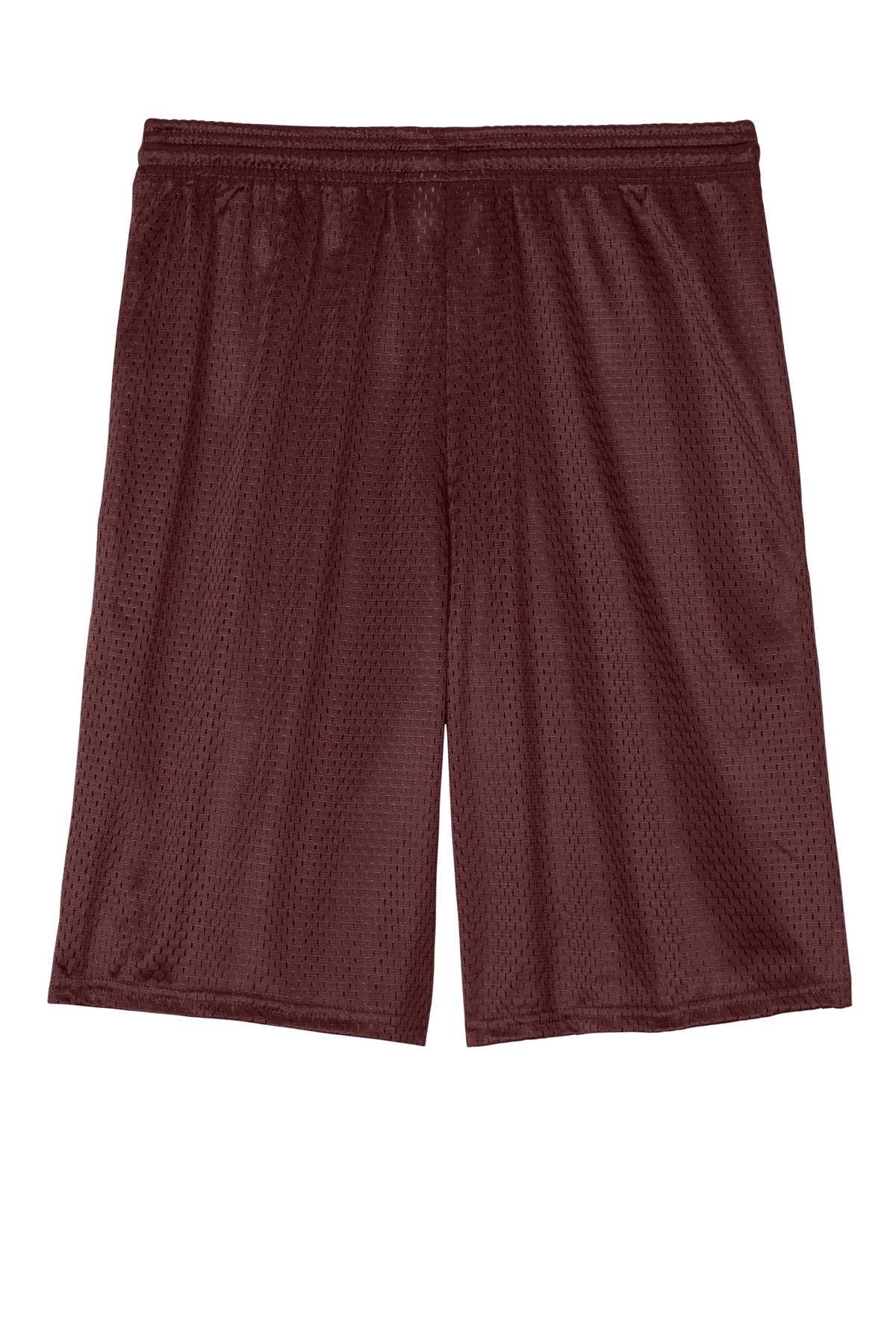 Champion Mesh Short with Pockets - Maroon - flat back