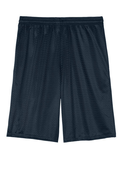 Champion Mesh Short with Pockets - Navy - flat back
