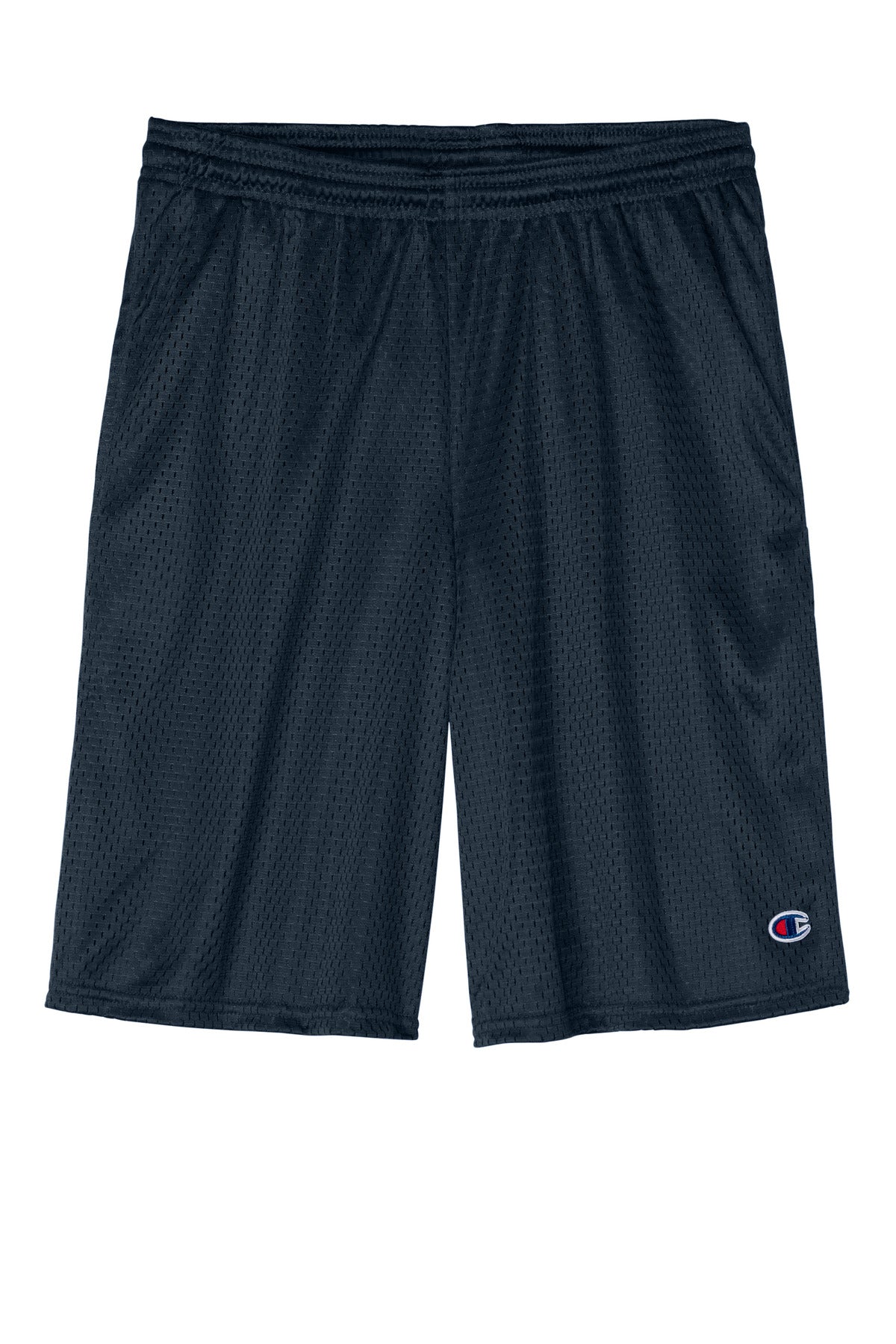 Champion Mesh Short with Pockets - Navy - flat front