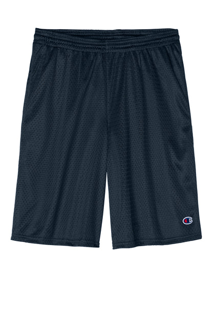 Champion Mesh Short with Pockets - Navy - flat front